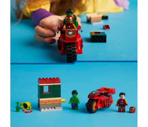 LEGO Marvel 76287 Iron Man z motocyklem i Hulk - 1266180 - zdjęcie 6
